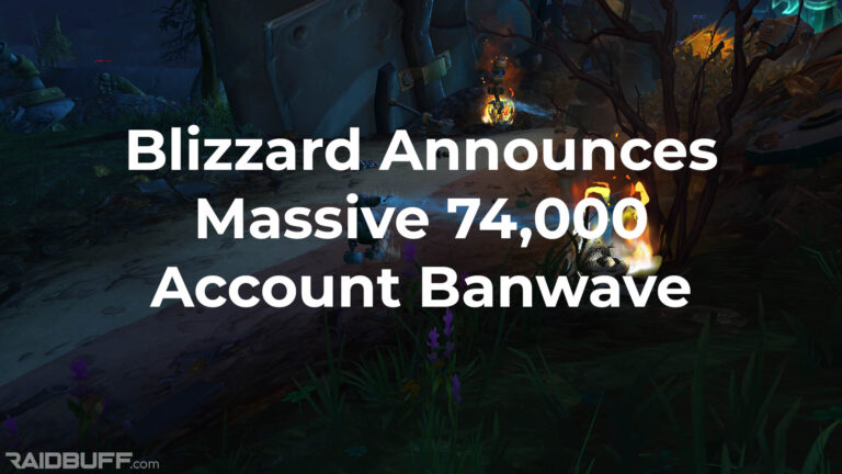 Blizzard Announces Massive 74,000 Account Banwave